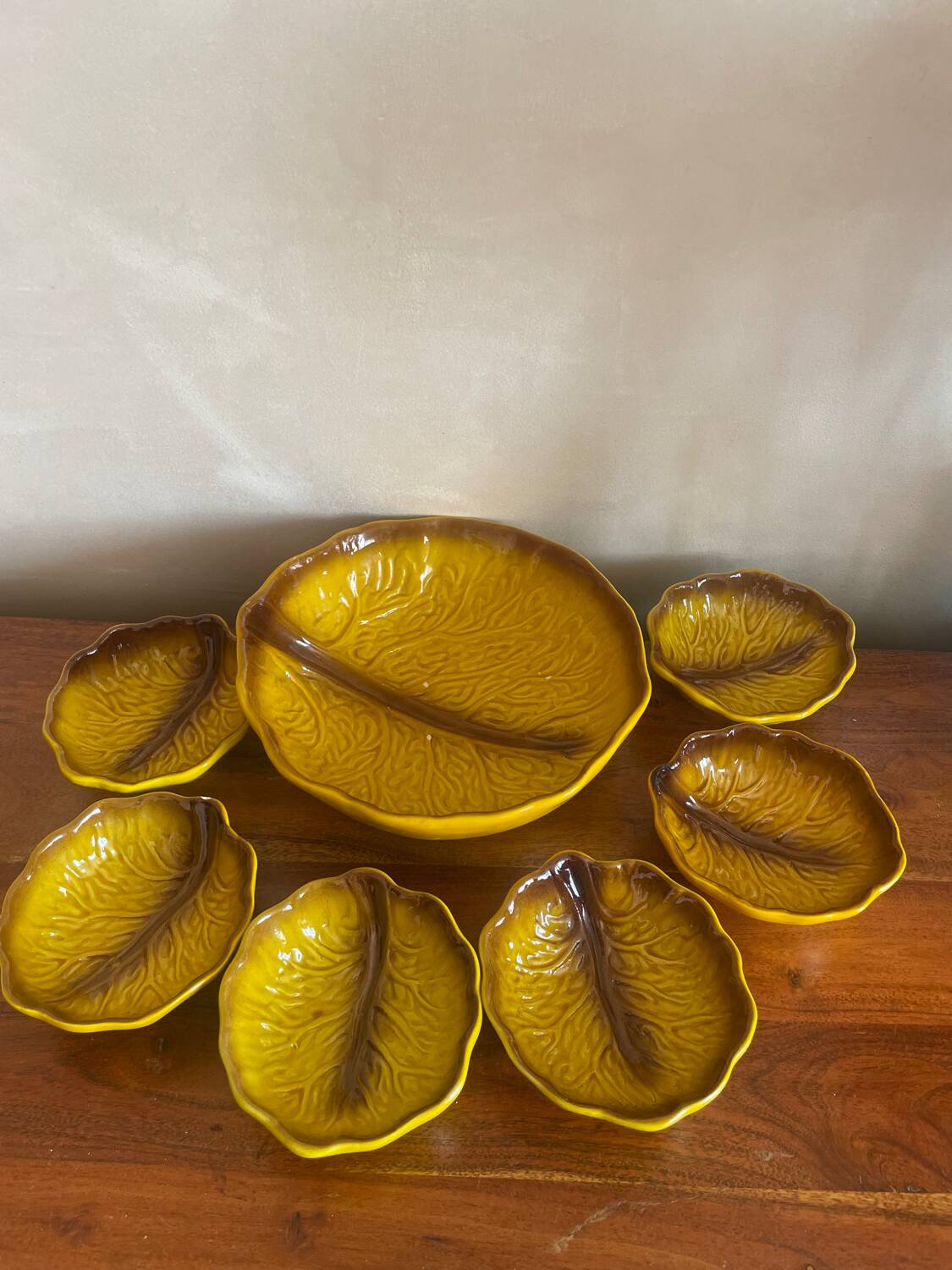 Cabbage salad bowl and bowls