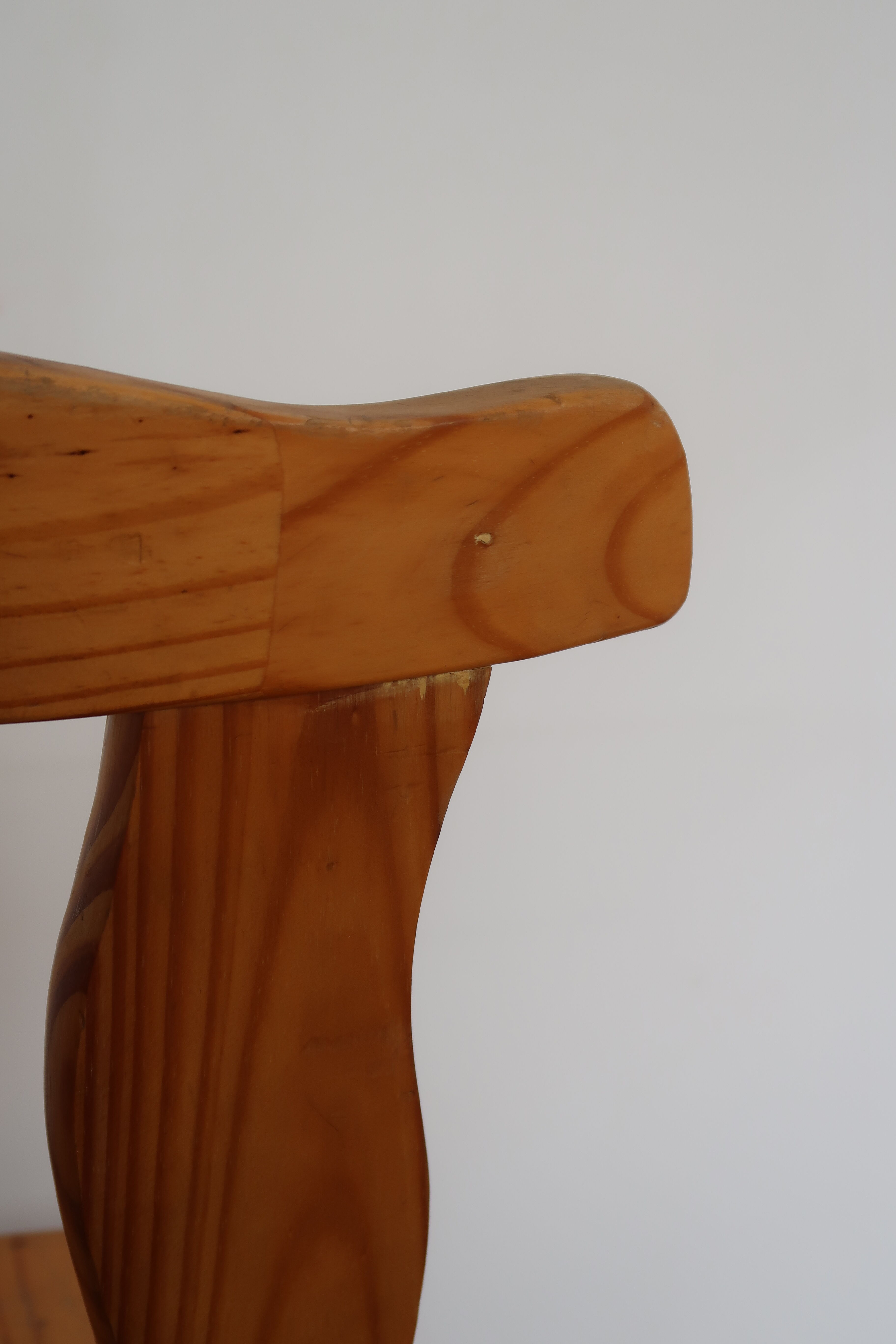 Pair of Scandinavian pine chairs