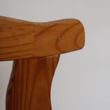 Pair of Scandinavian pine chairs