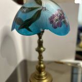 Glass lamp signed Kaelle