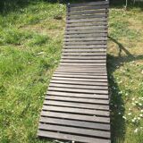 Chaise longue en teck