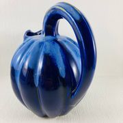 Pichet melon 1,2l grès flammé bleu cobalt alpho 199 - saint-uze vintag