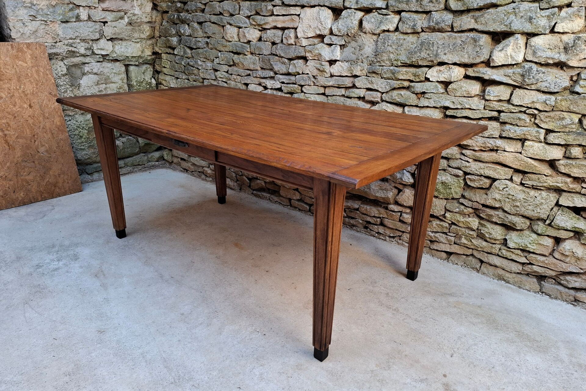 Table de ferme en chêne, 176 x 99 cm