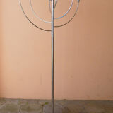 Max bill metal chrome floor lamp, 70s