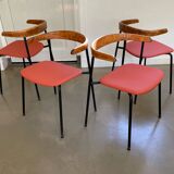 Rare set of 4 C 20 chairs, designTerence Conran, 1960s.