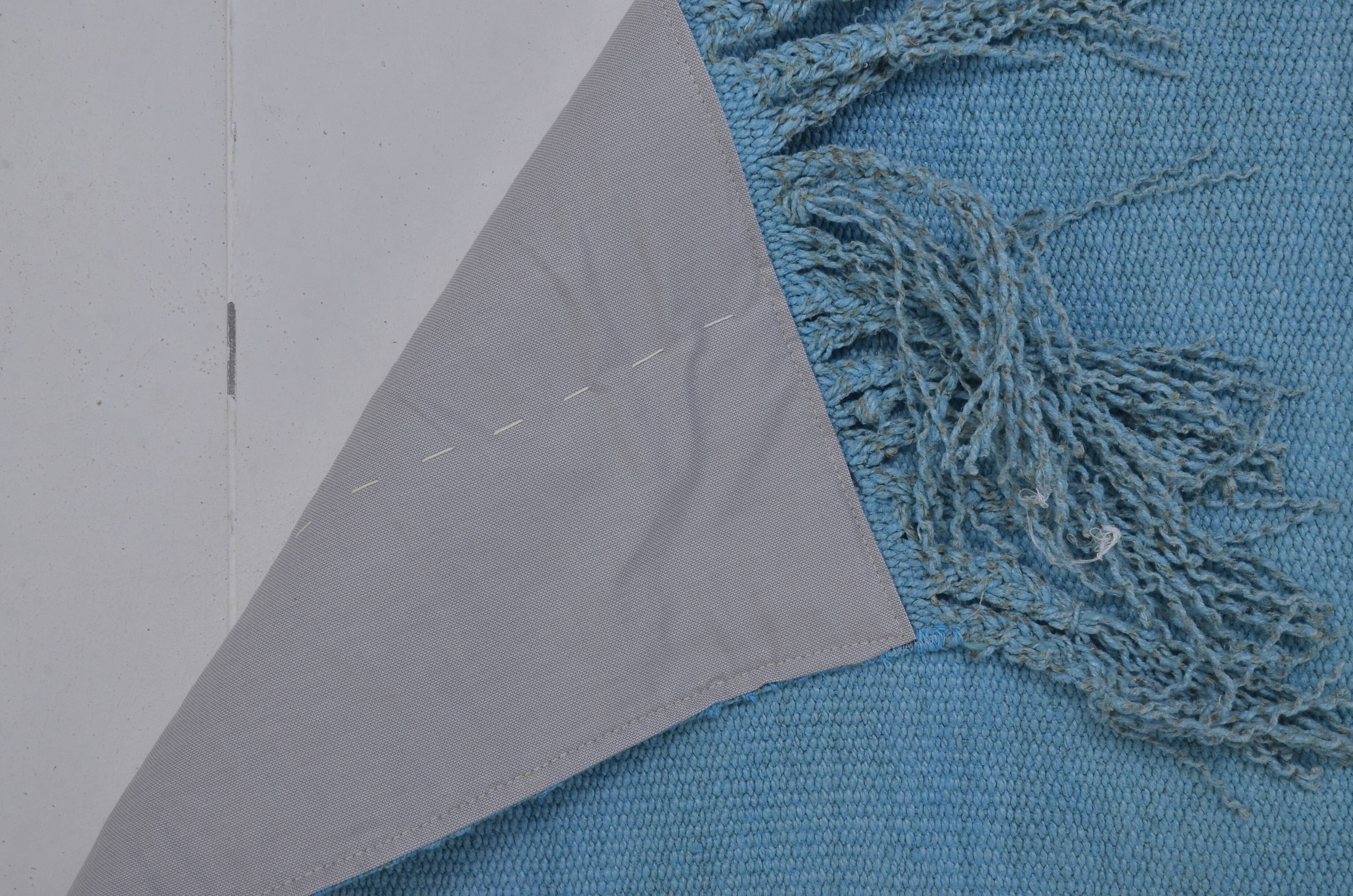 Blue Vintage handmade Hemp Runner sku 3911