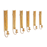 Set of six "Reflex" sconces by Pierre Forsell