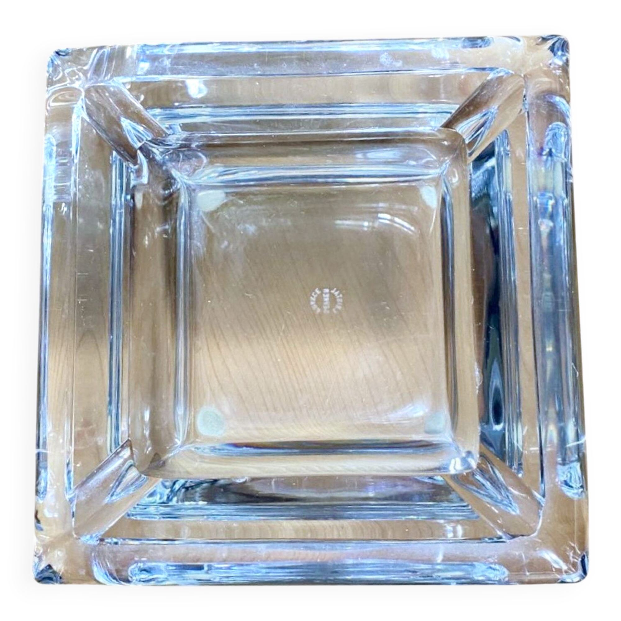 Vintage crystal ashtray from Sèvres – 1.7 kg