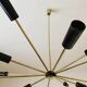 Lampadario Sputnik in ottone – 10 punti luce, Italia, anni ’60 – Originale