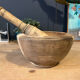 Wooden mortar