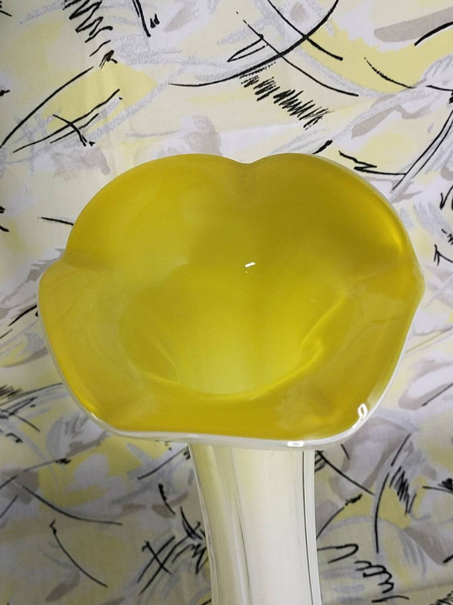 Vintage yellow vase