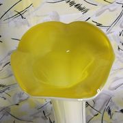 Vintage yellow vase