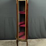 Small mahogany display cabinet, Louis XV to Louis XVI transition style – early 20th century.