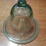Glass vase on vintage wrought iron feet