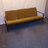 1960s Scandinavian three-seater sofa