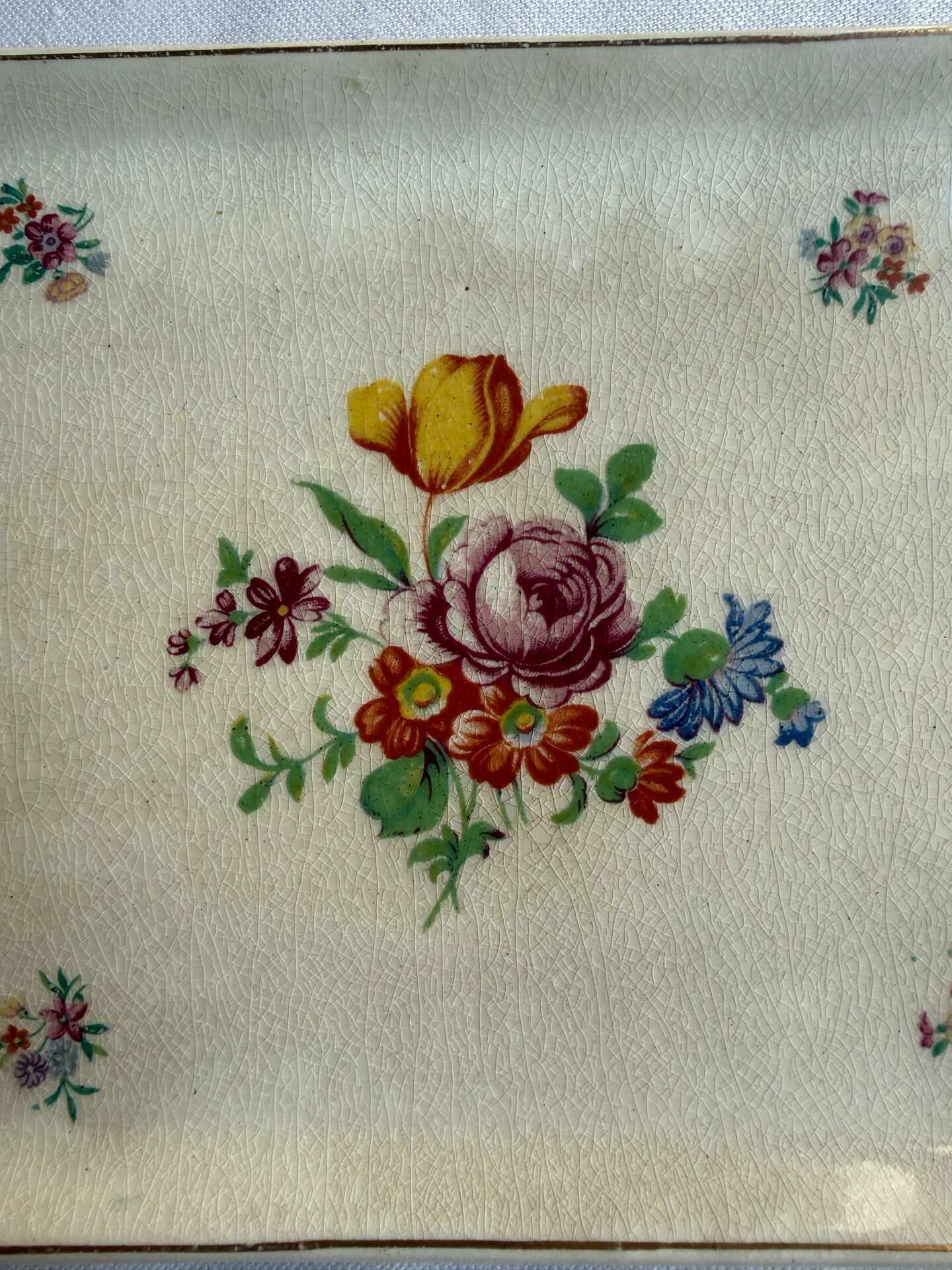Floral plate C. A. C. Labrut&Cie - Grigny