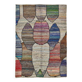Handwoven Turkish Recycled Boho Rug 187 cm x 260 cm
