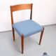 4 Danish Mid-Century style dining chairs | Teak | Kvadrat fabric
