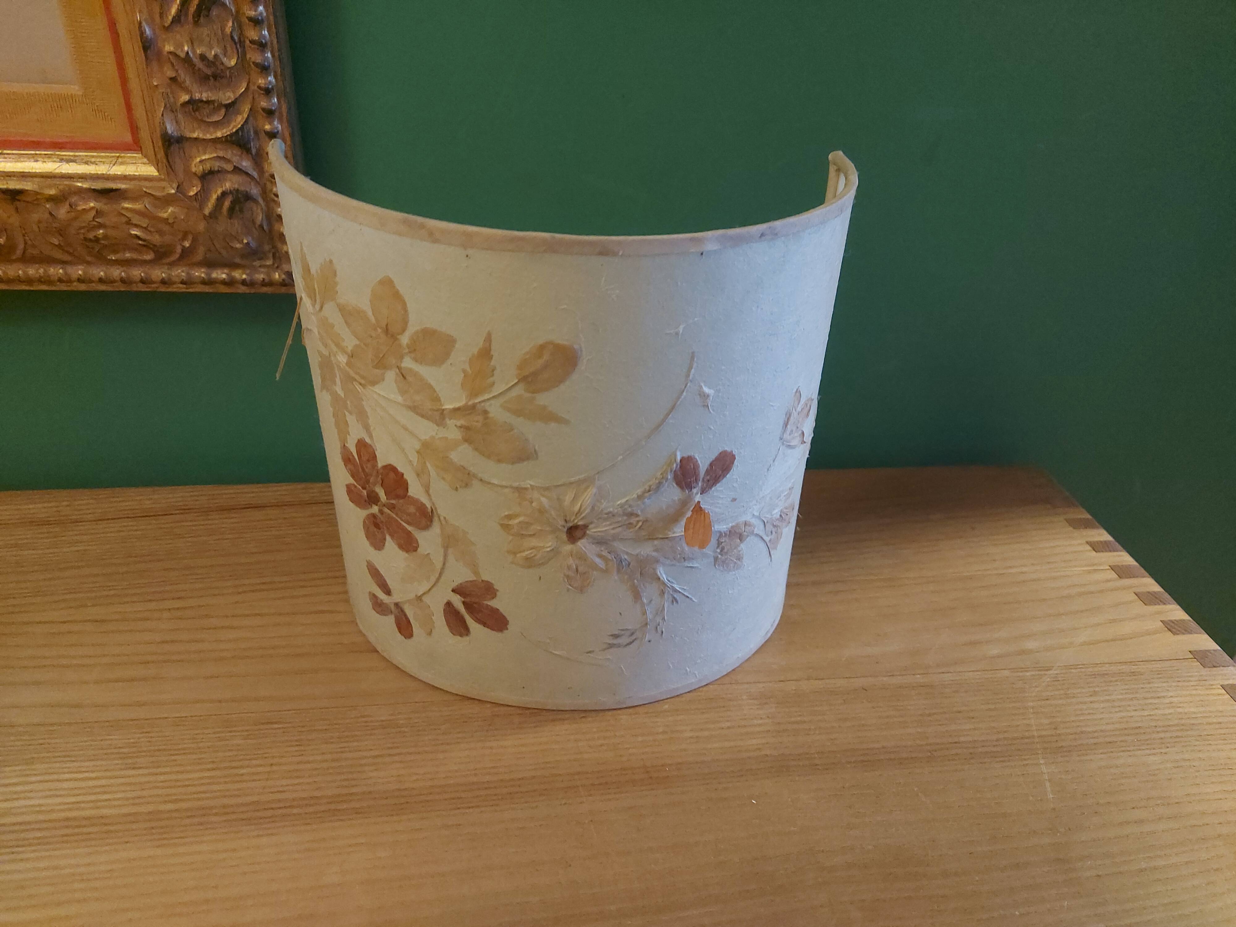 Abat day for wall lamp, decoration dried flowers