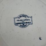 Set of two ironstone plates Sarreguemines Digoin favourite