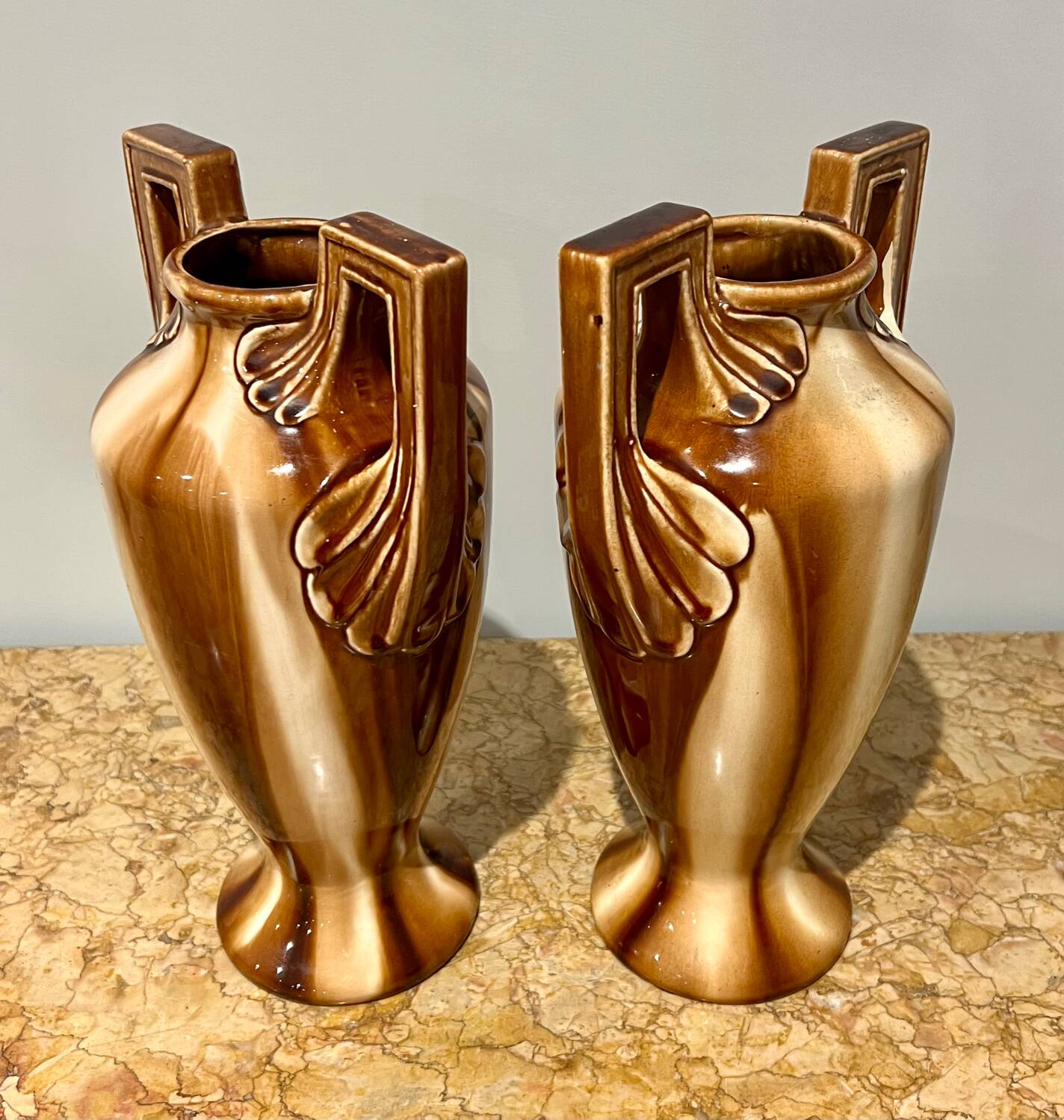 Pair of louis gueulle vases