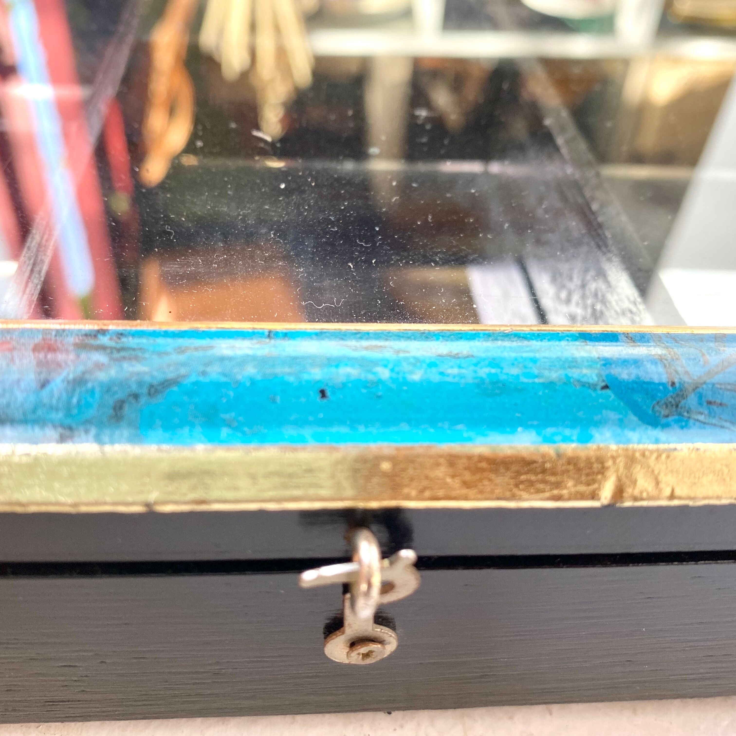 Vintage wall display cases