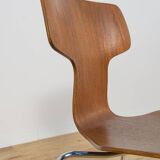Model 3103 Dining Chairs by Arne Jacobsen for Fritz Hansen, 1970s, Set of 4