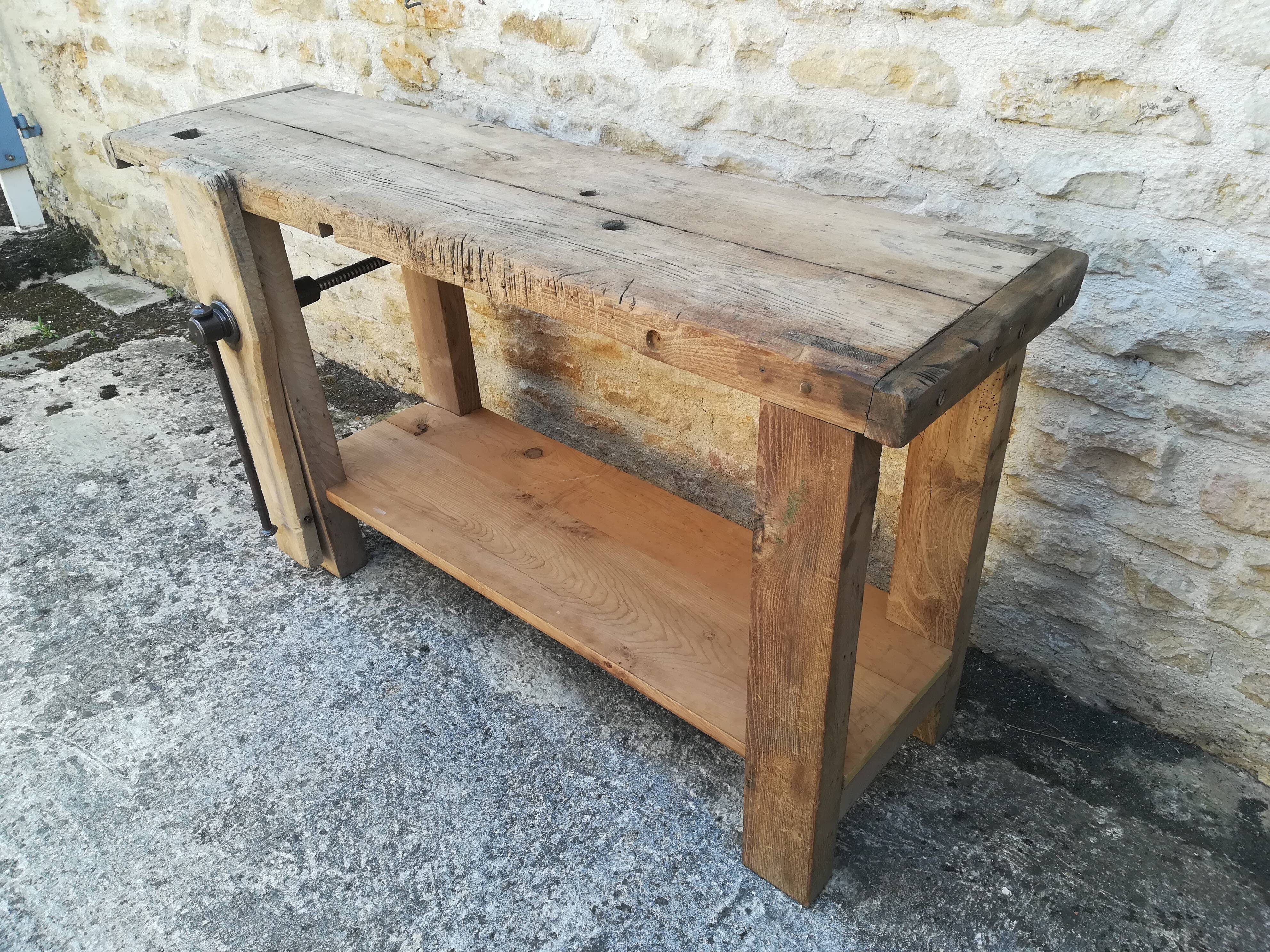 Oak workbench