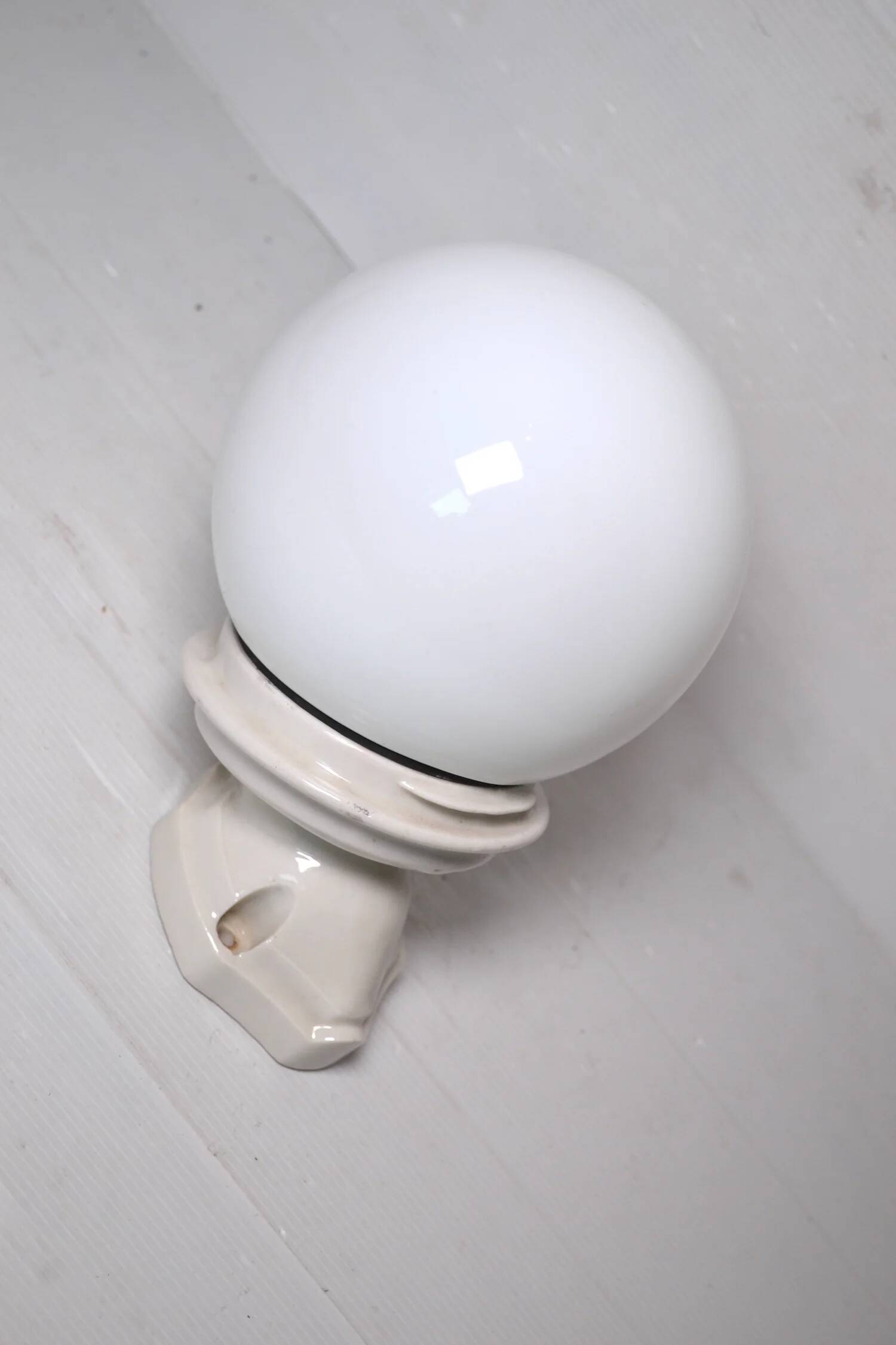 Vintage porcelain wall sconce