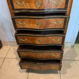 Secretary Napoleon III in rosewood and rosewood Marble top