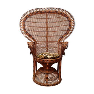 Armchair Emmanuelle rattan Kok House 1970