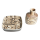 Scandinavian Modern Plate and Vase, ceramic, "Baca", Fajance, by Nils Thorsson f