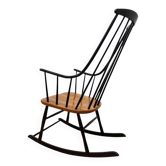 1960s Varjosen Puunjalostus Beech Rocking Chair, Finland