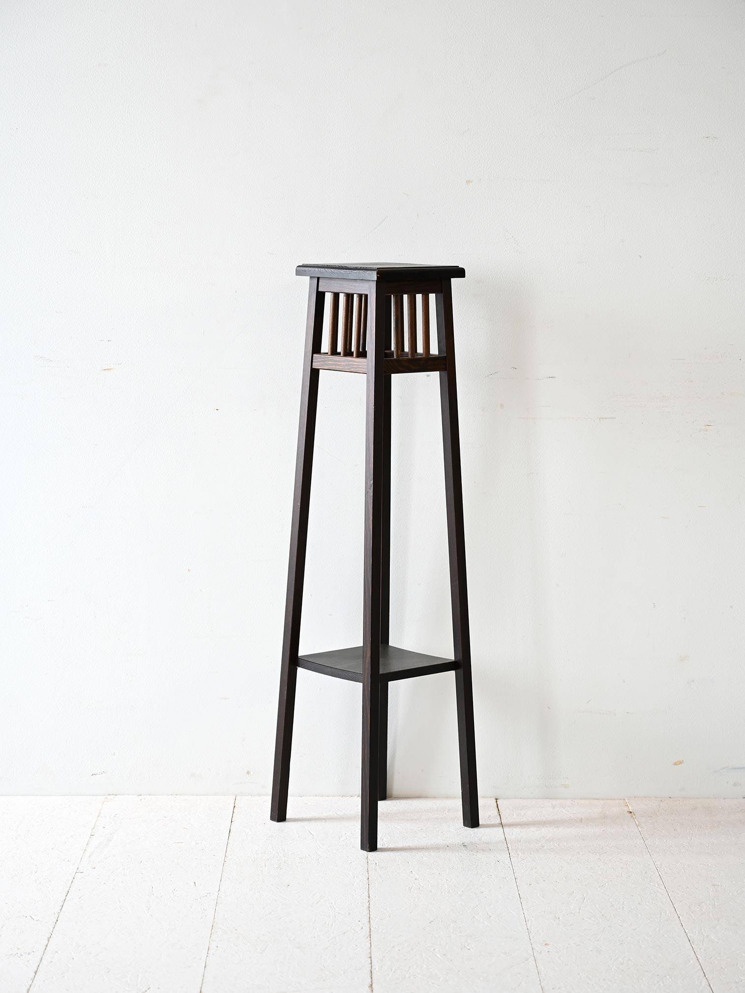 Vintage Swedish Wood Pedestal