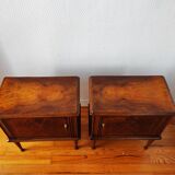Pair of vintage Italian bedside tables from the 1950s
