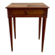 Small living room side table in solid cherry and veneer, Louis XVI style