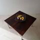 Vintage rosewood coffee table chrome 1960s