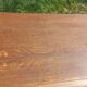 Vintage oak commode with tapered legs from the 1950s.