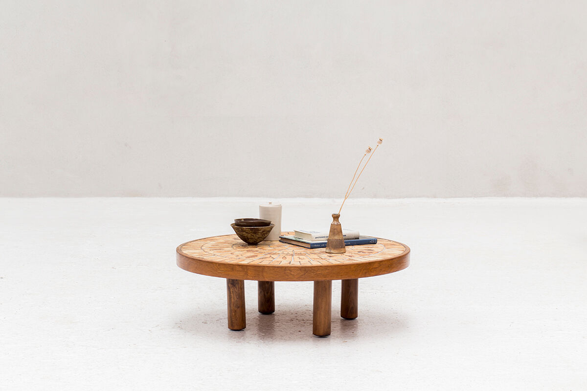 Coffee table by Roger Capron, France, 1970