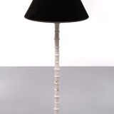 White Marble floor lamp Regency Italy 1970s