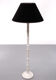 Lampadaire en marbre blanc Regency Italie 1970s