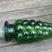 Small bubbled glass decanter from empoli -vintage rare made in italy, glassware 1970s/80s