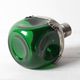 Art Nouveau Green Glass Decanter with Pewter Elements / France / 1960s