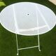Table de jardin pliante, années 50, métal perforé