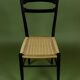 Vintage Italian cord chair from the 1960s by Gio Ponti.