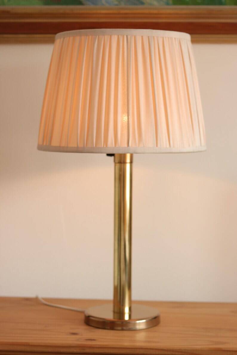 Pair of Vintage Large Brass Table Lamps