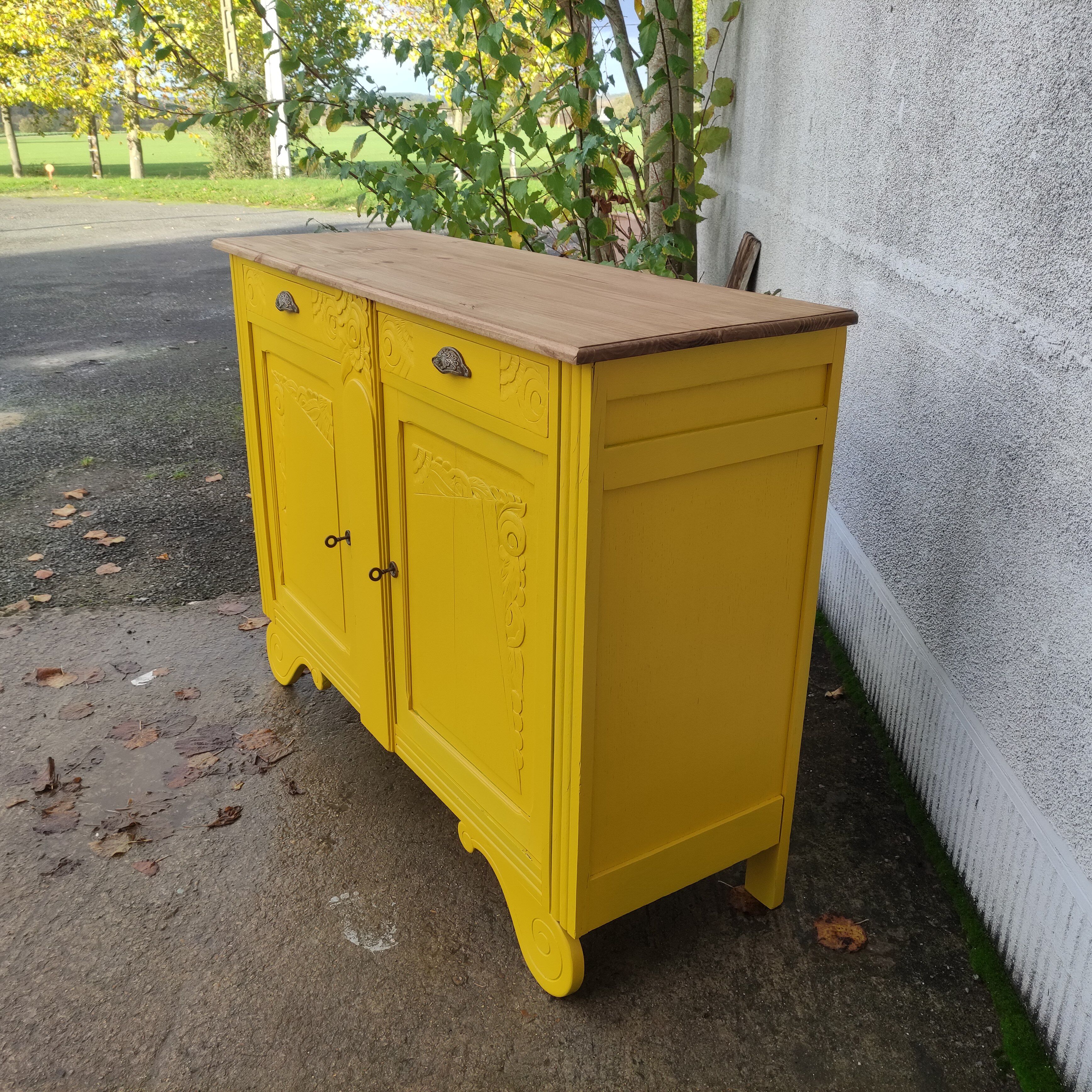 Buffet Art Déco jaune