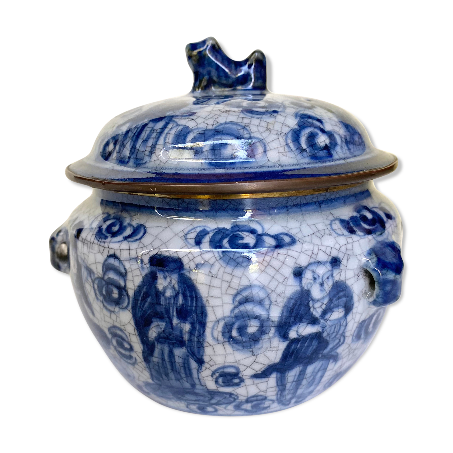 Chinese porcelain condiment pot