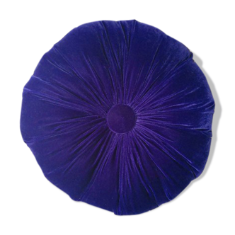 Night blue round cushion