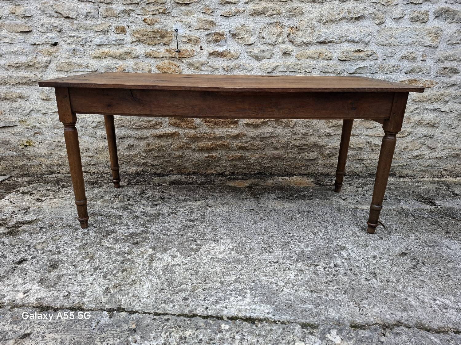 Oak farmhouse table
